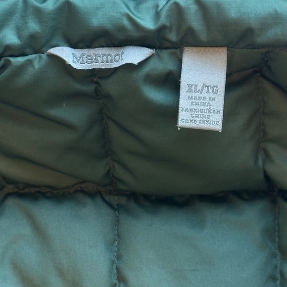 Marmot Quilted Duck Down Insulated Puffer Coat Forest Green Women’s XS/Youth XL - Picture 5 of 7